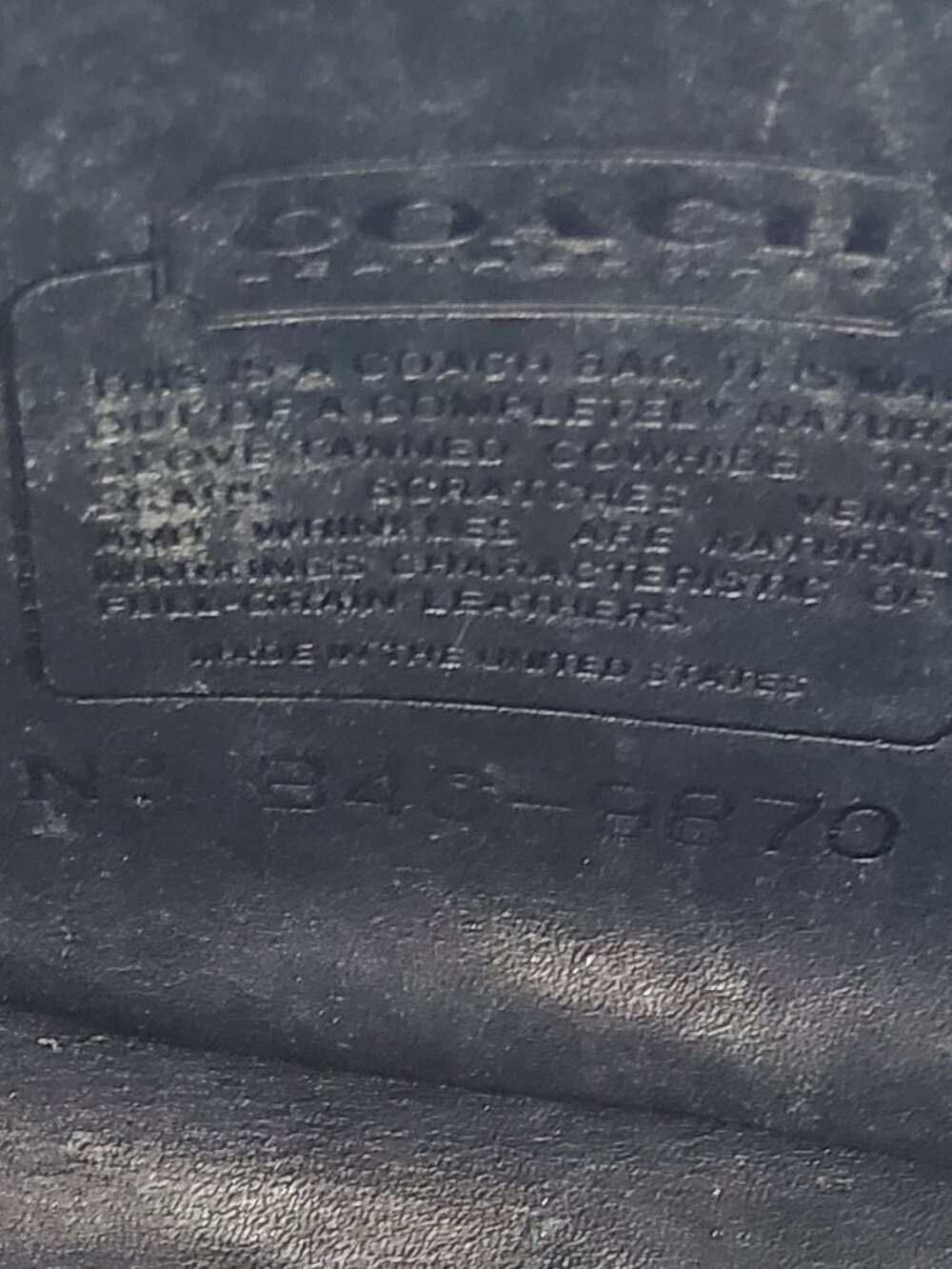 Coach Vintage Navy Blue Court Bag 9870 - Picture 9 of 14